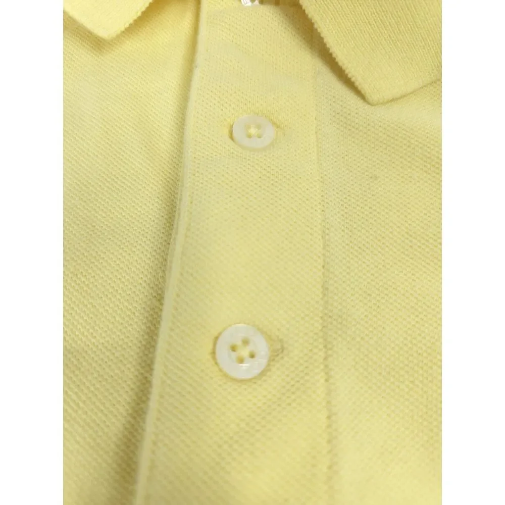 Vtg Polo Golf Shirt Mens 2XL‎ Yellow Blue Pony Short Sleeve Golf
